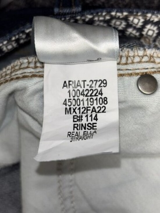 Ariat Jeans Women's Real Ella Straight Dark Wash Size 29R - Picture 4 of 4